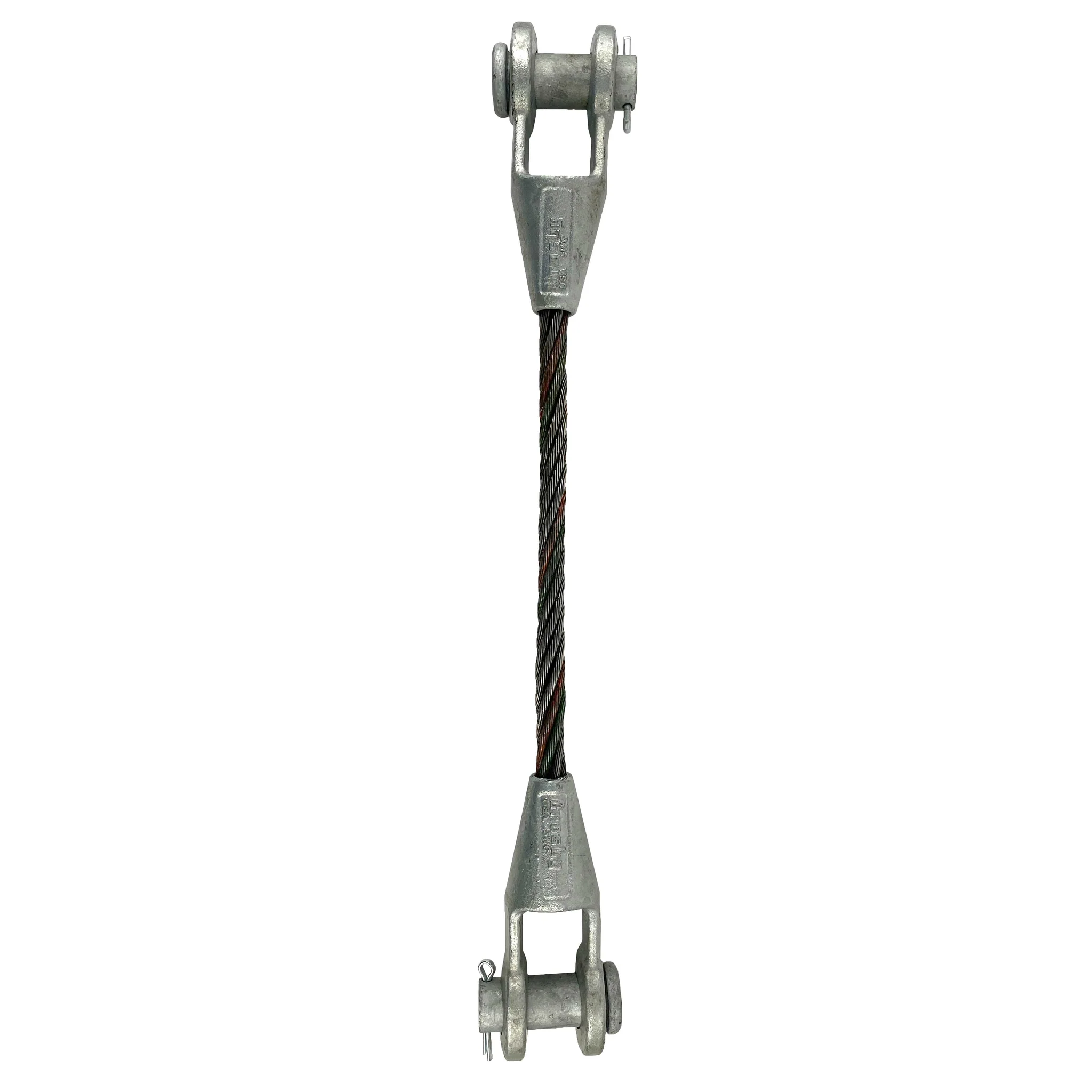 5/16" x 18' Open and Open Spelter Socket Wire Rope Sling