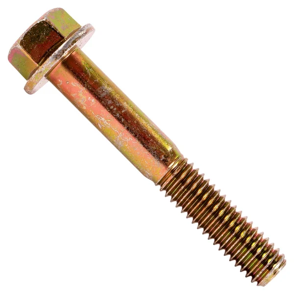 3/8" x 2-1/2" Conquest Grade 8 Non-Serrated Flange Bolt - Zinc Yellow