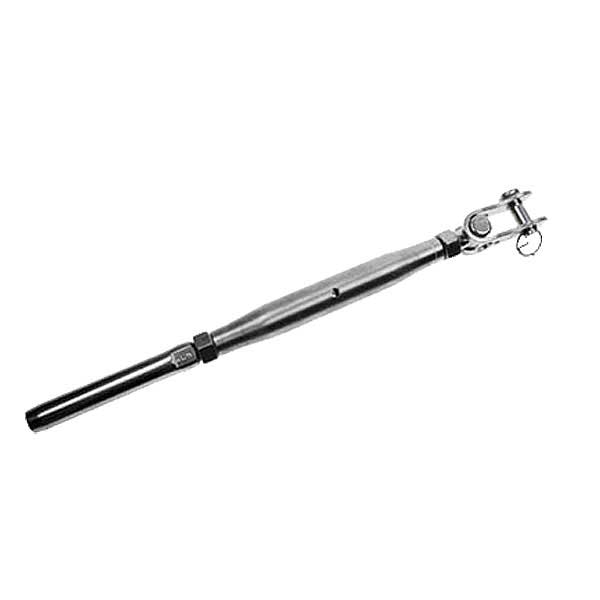1/4" x 3-3/4" Toggle & Swage Stud Stainless Steel Turnbuckle | 1/8" Cable
