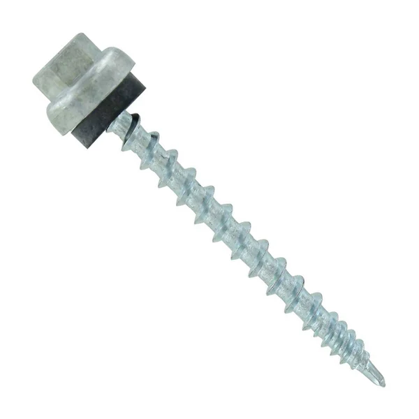ST Fastening #10 x 2" ZXL Woodbinder Metal Roofing Screw - Electro-Galvanized, Pkg 250