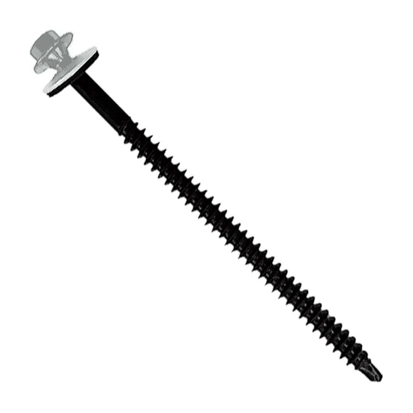 ST Fastening #12 X 3-3/4" InsulDrill Metal Roofing Screw - Bright White, Pkg 100
