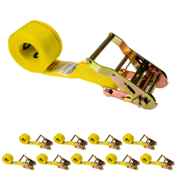 2" x 10' Endless Ratchet Strap | Yellow | 10-Pack