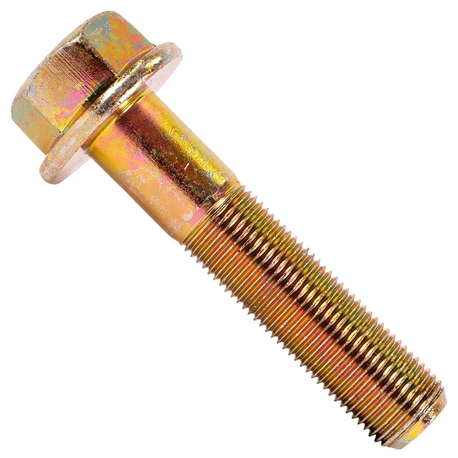 5/8" x 3" Conquest Grade 8 Non-Serrated Fine Thread Flange Bolt - Zinc Yellow