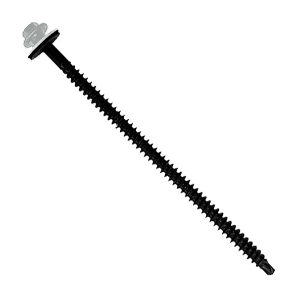 ST Fastening #12 X 4-1/2" InsulDrill Metal Roofing Screw - Bright White, Pkg 100