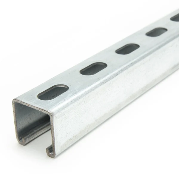 1-5/8" x 1-5/8" Short Slotted Strut Channel 1 ft. - Pre-Galvanized