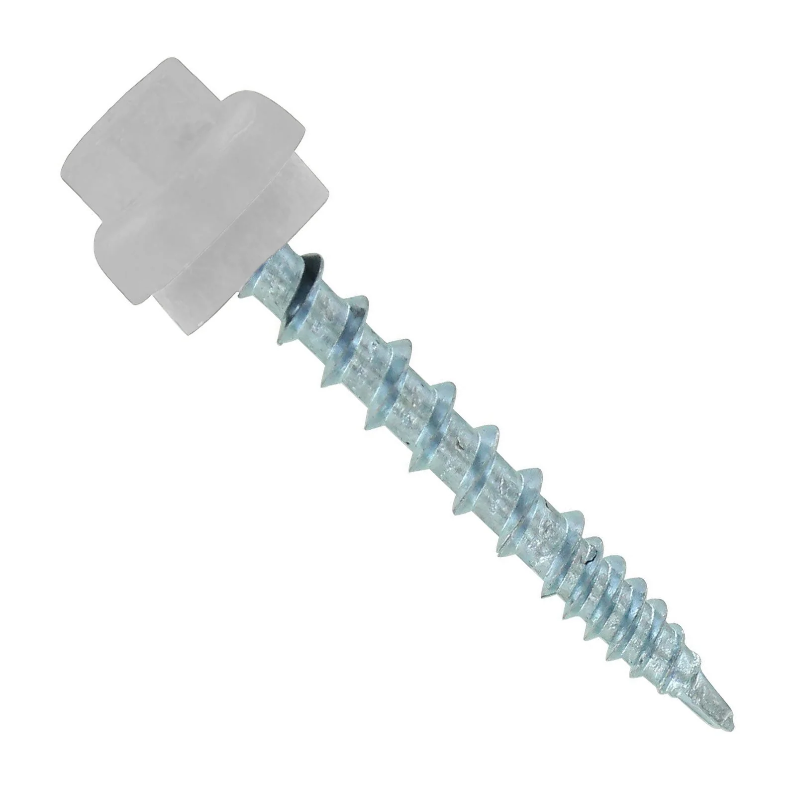 ST Fastening #10 x 1-1/2" ZXL Woodbinder Metal Roofing Screw - Polar White, Pkg 250