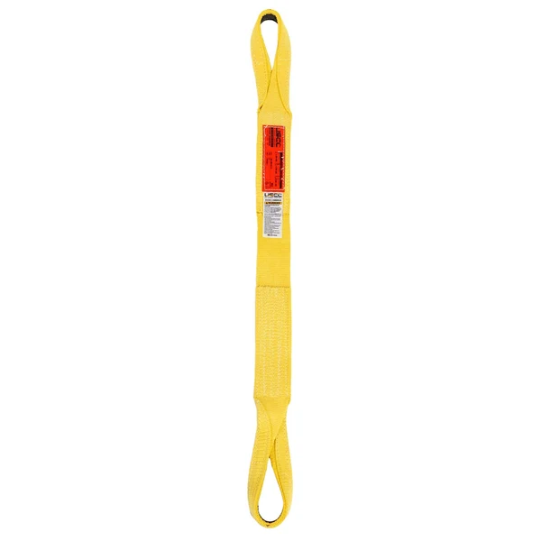 Nylon Lifting Sling - Twisted Eye & Eye | Reinforced Eyes - 4" x 16' - 4-ply