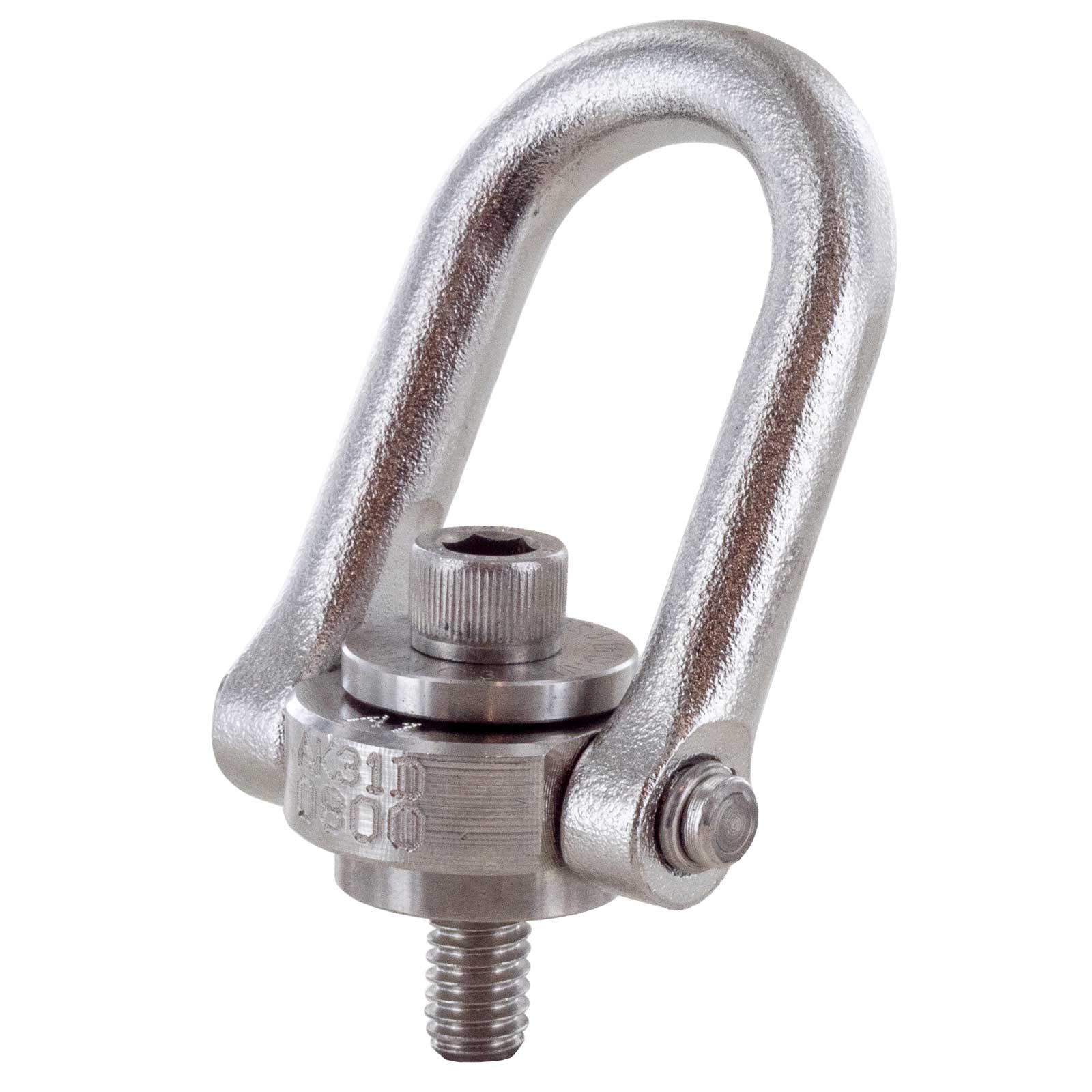Actek 7/8"-9 x 1" Stainless Steel Hoist Ring - 4,000 lbs. WLL