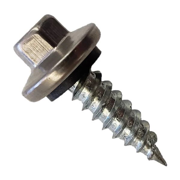 ST Fastening #12 x 3/4" ST-XL Woodbinder Metal Roofing Stitch Screw - Plain Finish, Pkg 250