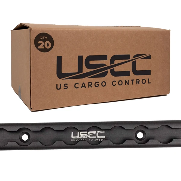 72" Aluminum L-Track | Black Anodized Finish | 20-Pack