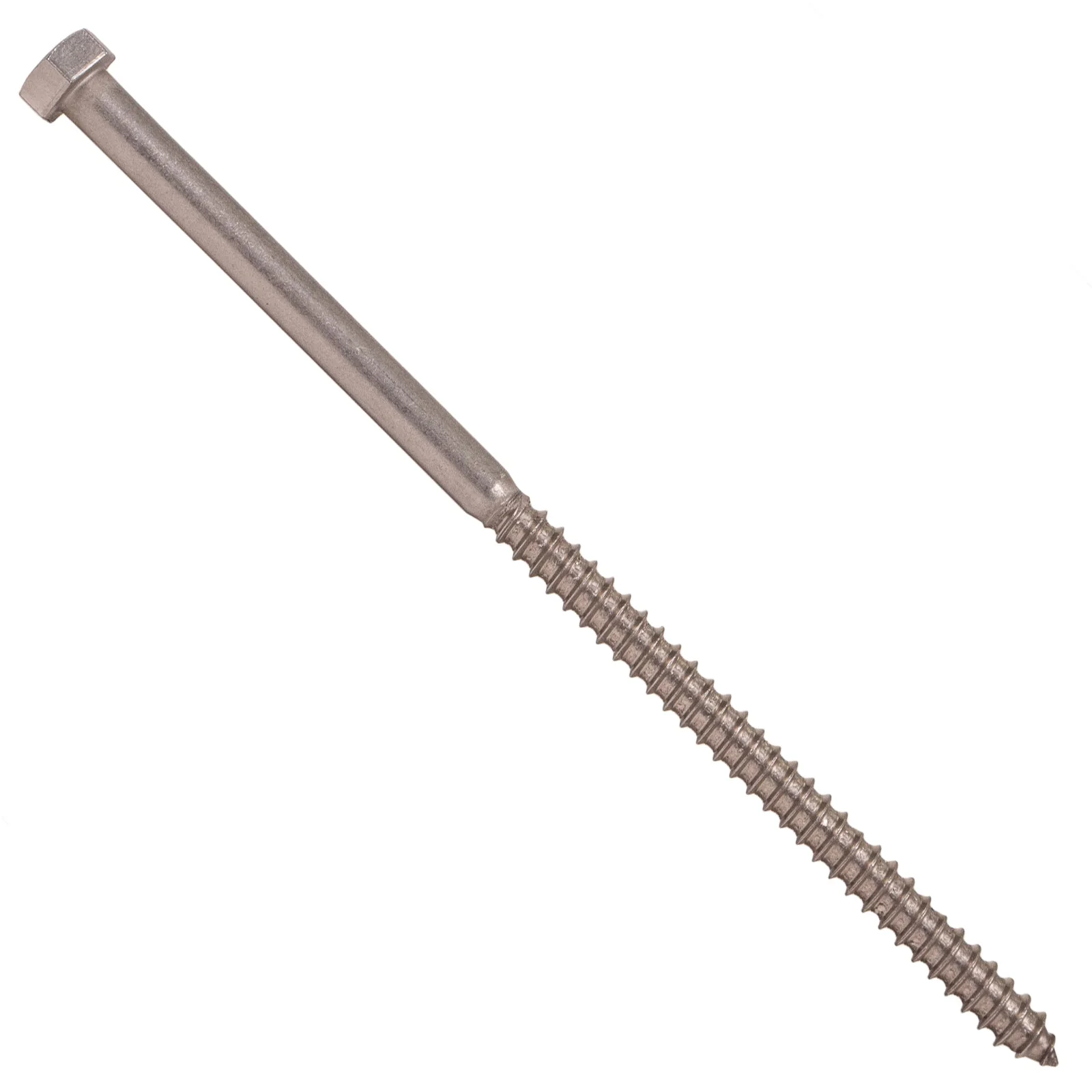3/8" x 8-1/2" Conquest Hex Head Lag Bolt for Wood - 18-8 Stainless Steel