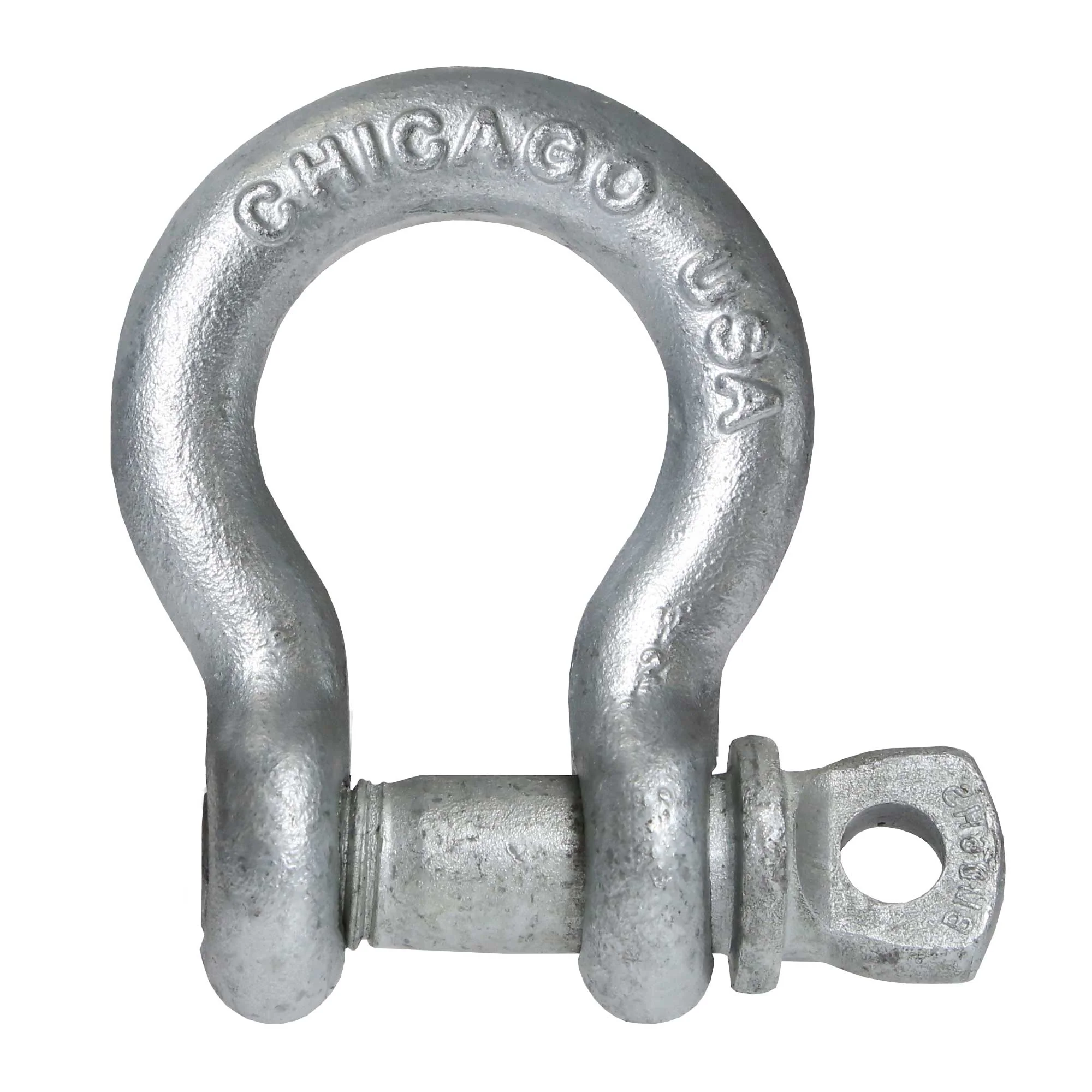 Screw Pin Anchor Shackle - Chicago Hardware - 5/8" Galvanized Steel - 3.25 Ton