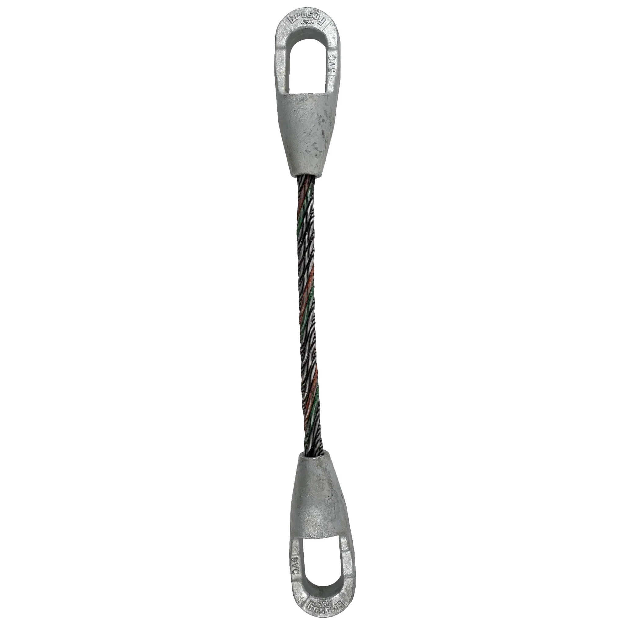 1-1/8" x 5' Closed and Closed Spelter Socket Wire Rope Sling