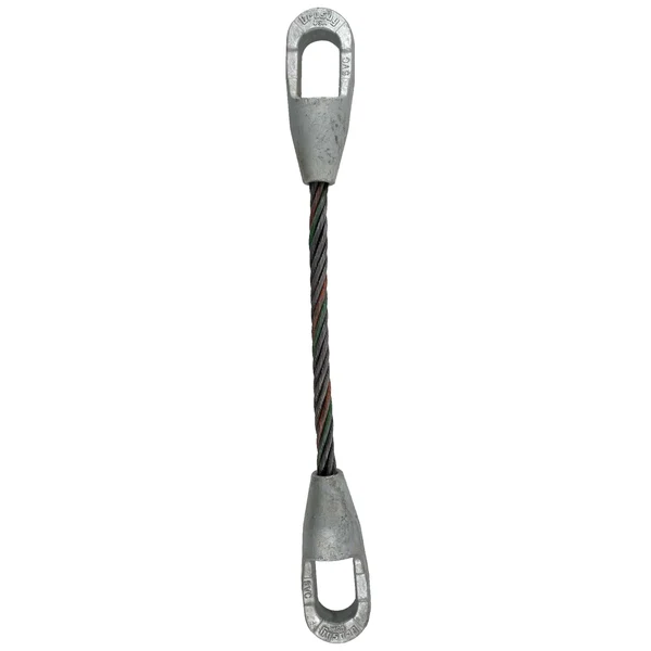 1-1/8" x 5' Closed and Closed Spelter Socket Wire Rope Sling