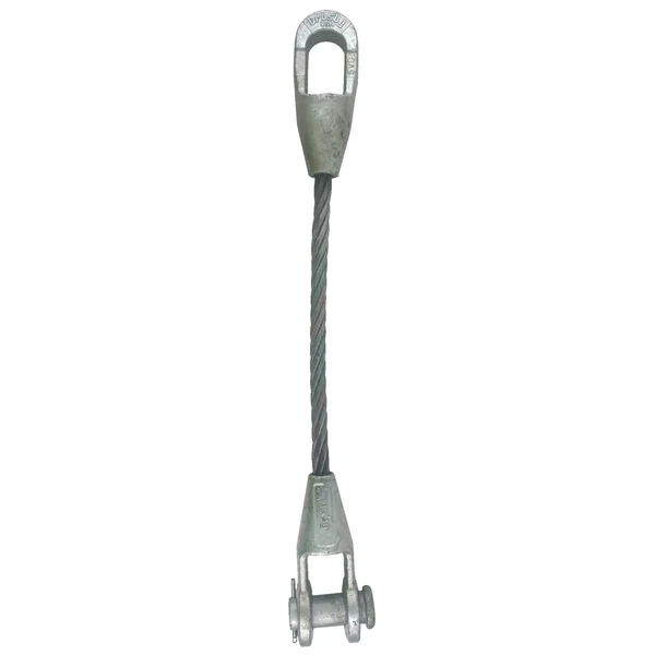 1/4" x 10' Open and Closed Spelter Socket Wire Rope Sling