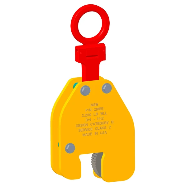 M&W 0.55 Ton Hinged Vertical Plate Clamp | 0.5 - 1.0 Jaw | 21719
