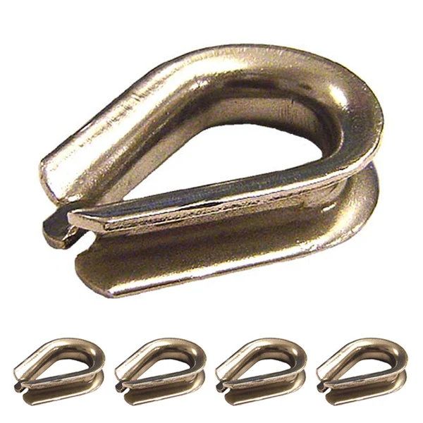 7/8" Stainless Steel Thimble | Type 304 - Heavy-Duty | 5-Pack