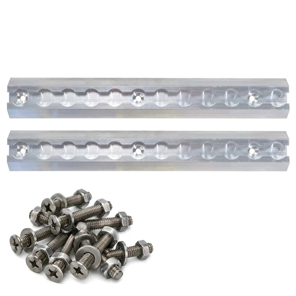 12" Angled L-Track Kit | Aluminum | 2-Pack