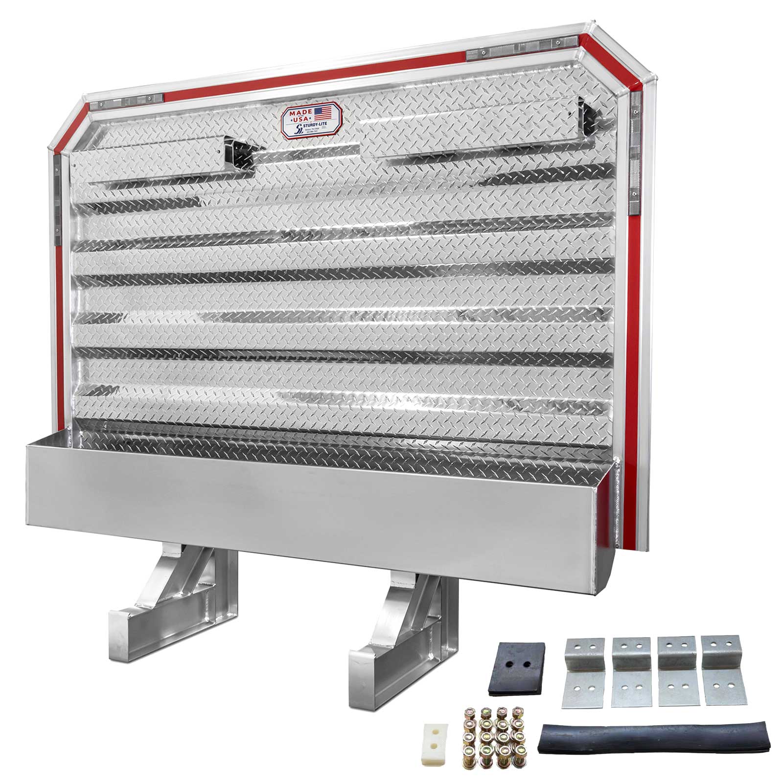 68" x 86" Semi Headache Rack | Full Tray & 2 Chain Hangers | Side Mounting Kit