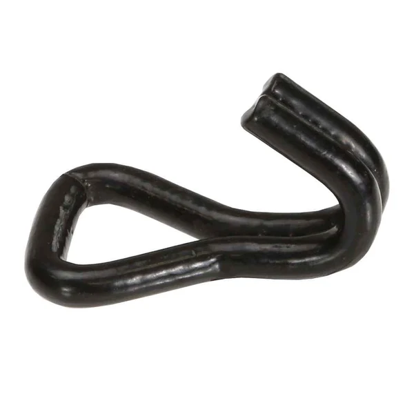 1" Heavy Duty Wire Hook w/ Black Vinyl Coating | 3,300 lbs. BS