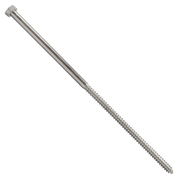 5/16" x 10" Conquest Hex Head Lag Bolt for Wood - 18-8 Stainless Steel