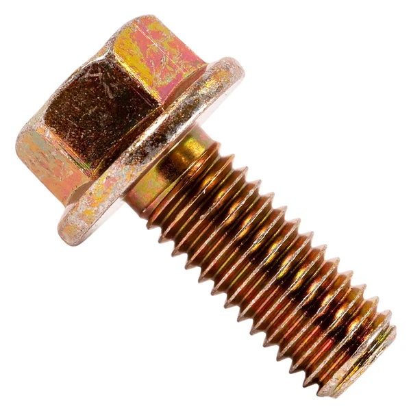 1/2" x 1-1/4" Conquest Grade 8 Non-Serrated Flange Bolt - Zinc Yellow