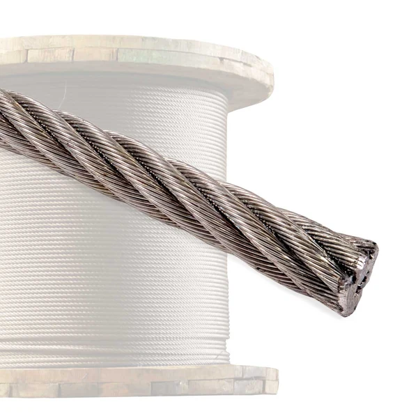 1/2" 6x37 Stainless Steel Wire Rope - Type 304 IWRC | 1,000' Coil