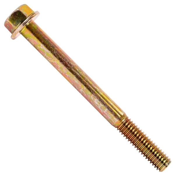 3/8" x 4" Conquest Grade 8 Non-Serrated Flange Bolt - Zinc Yellow