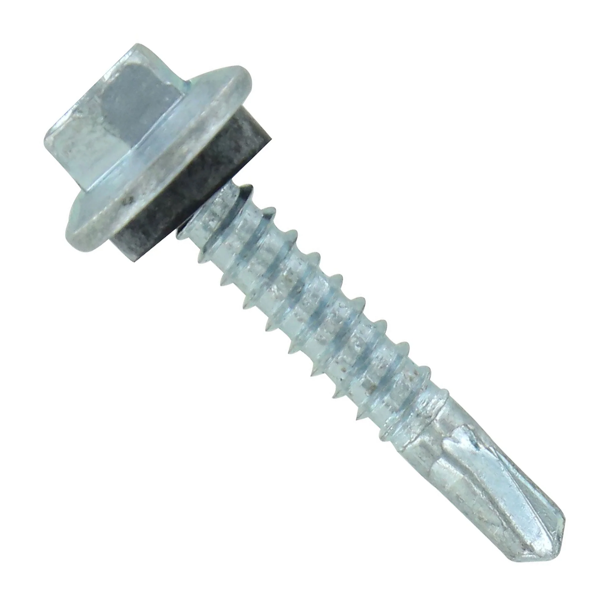 ST Fastening #12 X 1-1/4" Self-Drilling Maxx Steelbinder Metal Roofing Screw, Hex-Washer Head - Electro-Galvanized, Qty. 250