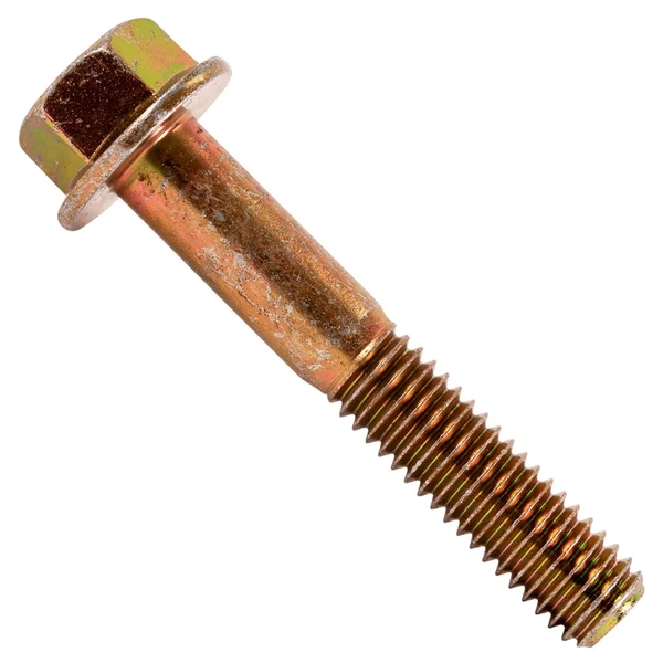 3/8" x 2-1/4" Conquest Grade 8 Non-Serrated Flange Bolt - Zinc Yellow
