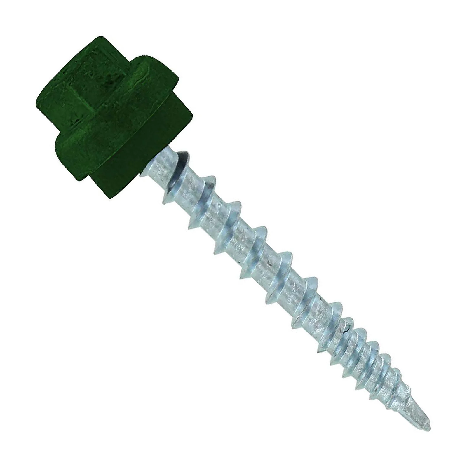 ST Fastening #10 x 1-1/2" ZXL Woodbinder Metal Roofing Screw - Forest Green, Pkg 250