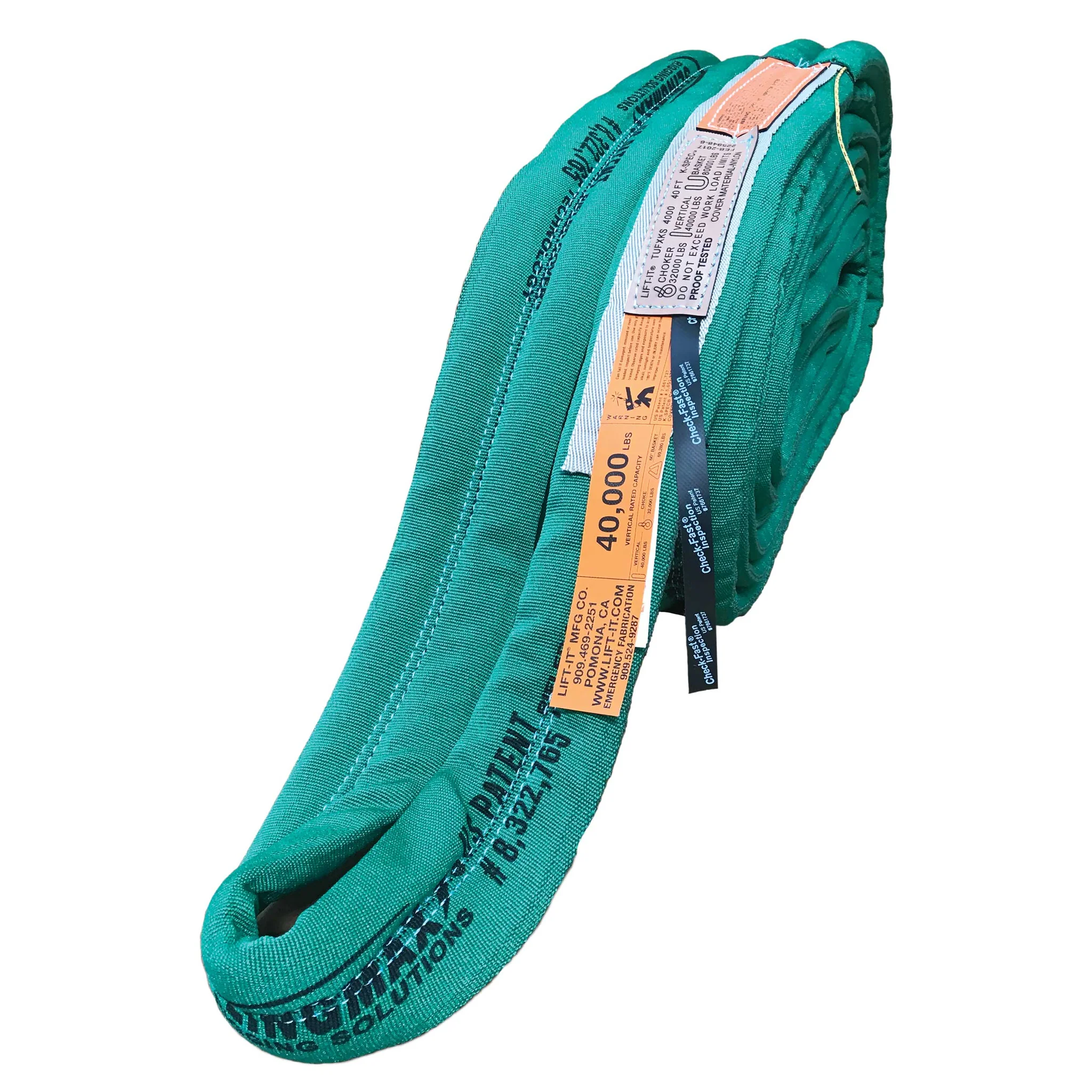 16" x 10' Endless Twin-Path® High Performance Roundsling | Vertical Cap: 600,000 lbs.