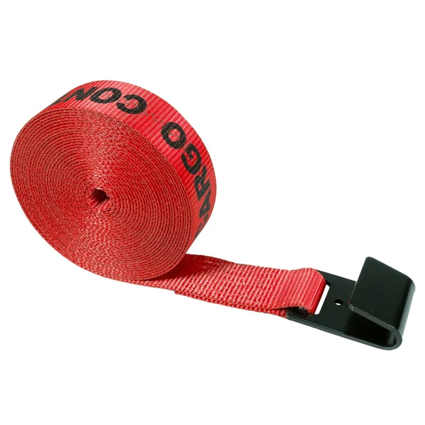2" x 50' Winch Strap with Flat Hook | Red