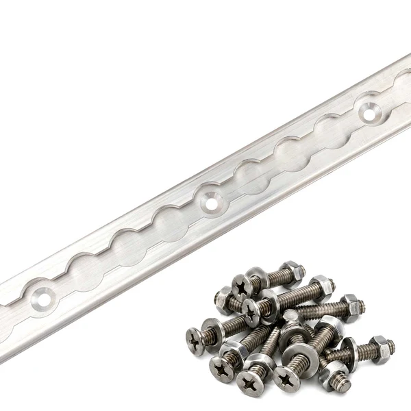 6' Heavy Duty L-Track Kit with Fasteners | 6351 Aluminum