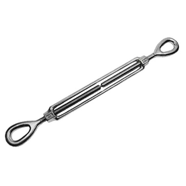 1/2" x 6" Forged Eye & Eye Stainless Steel Turnbuckle