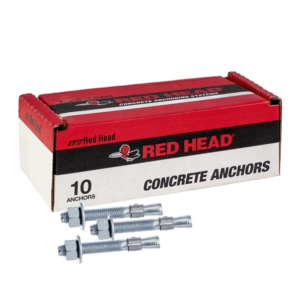 Red Head 5/8" x 3-1/2" Trubolt Wedge Anchor, Zinc | Qty. 10