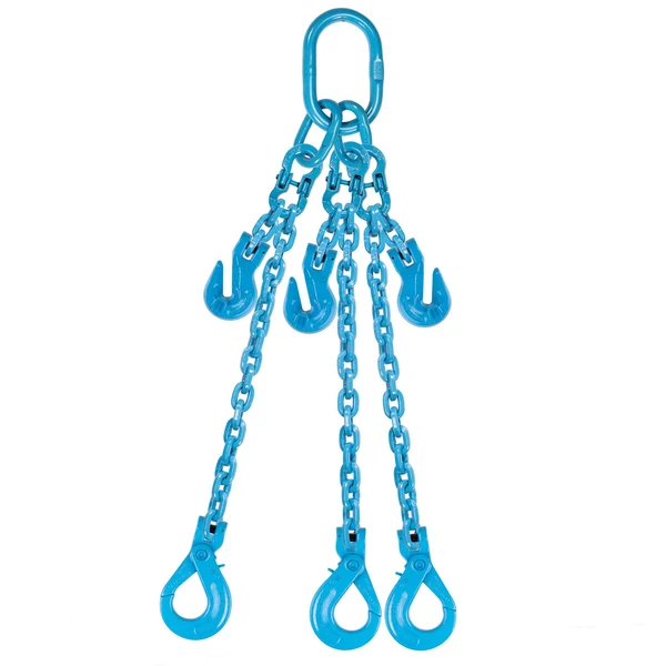 9/32" x 10' Pewag Adjustable 3 Leg Chain Sling w/ Self-Locking Hooks - Grade 120