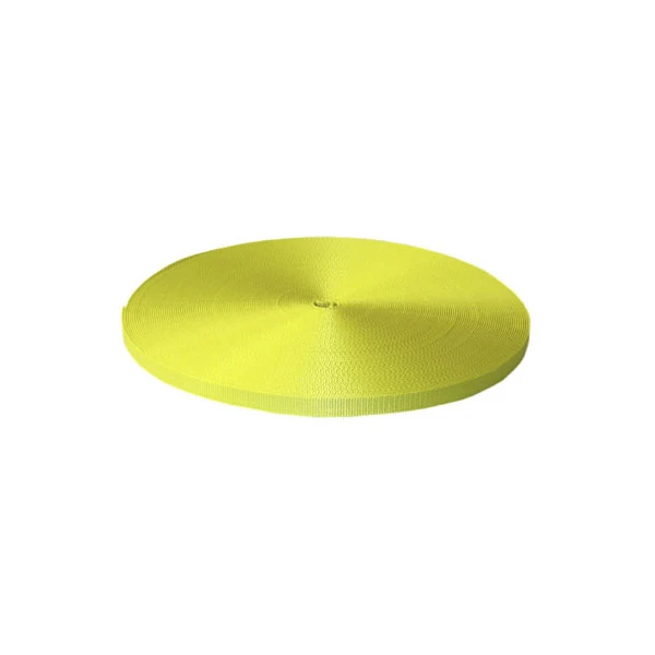 1" x 300' 7K Nylon Webbing - Yellow (Economy)