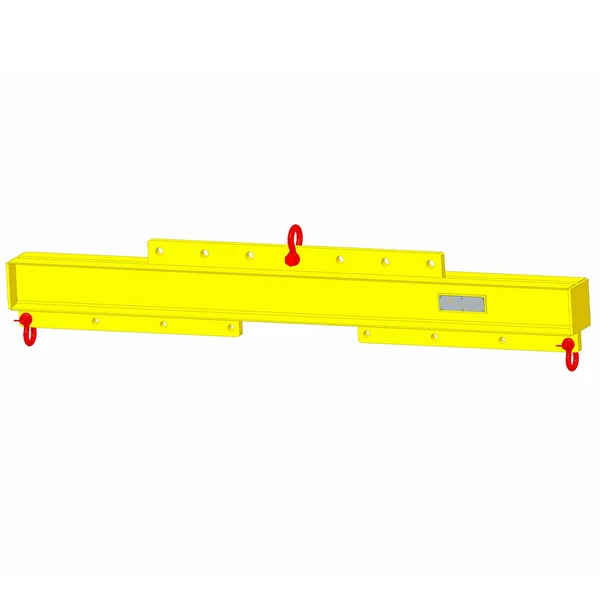 Adjustable Length Economy Lifting Beam - 8,000 Lb. Capacity - 6' Max Spread