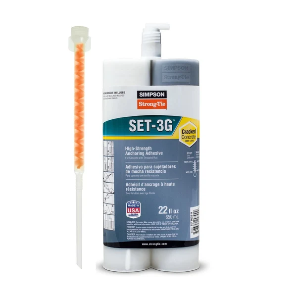 Strong-Tie SET-3G22-N - 22 Oz. Epoxy Anchor w/ Nozzle, Pkg 1