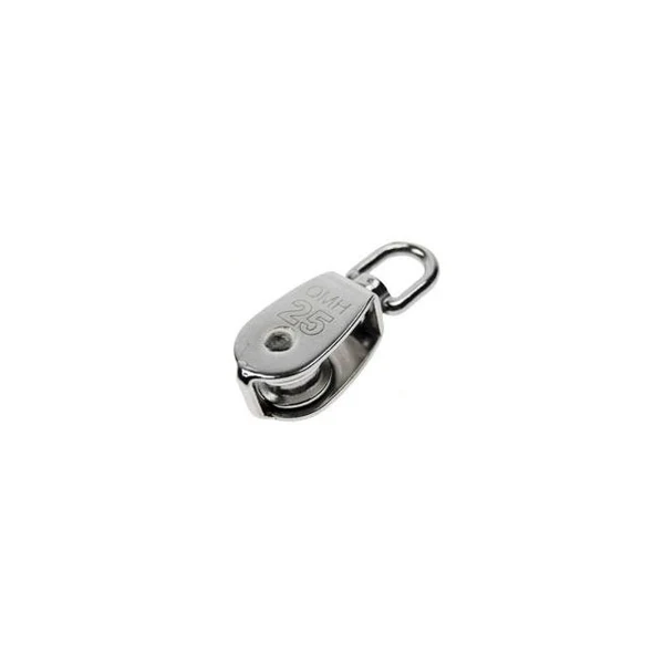 Single Swivel Eye Block w/ Brass Bushing - 304 Stainless Steel 5/16" x 1-1/4"
