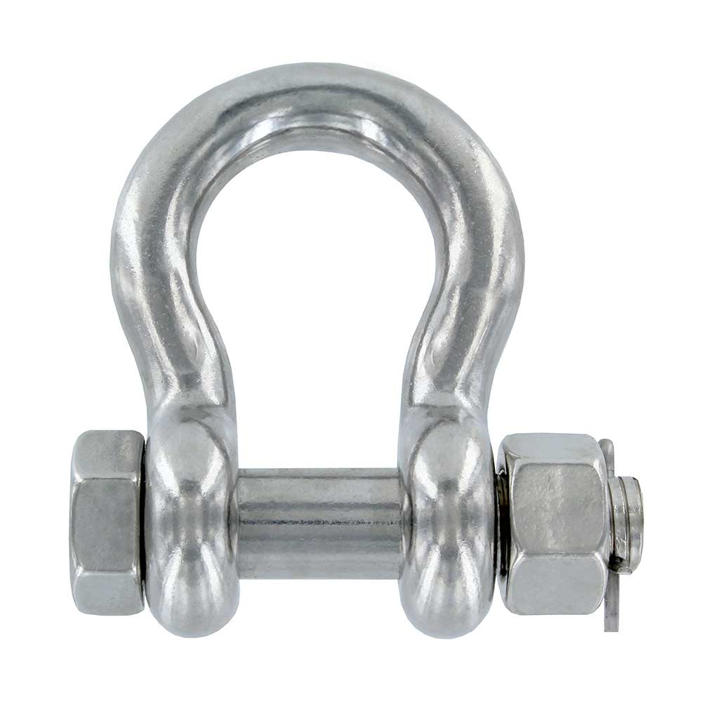 1/2" Stainless Steel Bolt Type Anchor Shackle Type 316