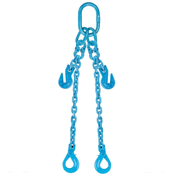 9/32" x 5' Pewag Adjustable 2 Leg Chain Sling w/ Self-Locking Hooks - Grade 120