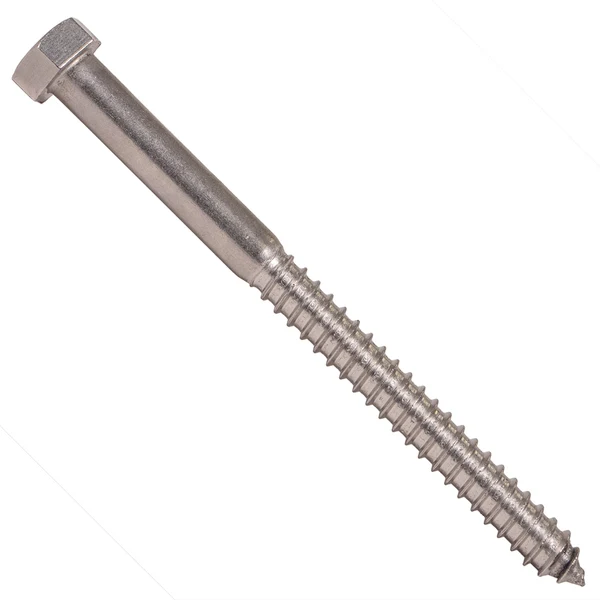 5/8" x 8" Conquest Hex Head Lag Bolt for Wood - 18-8 Stainless Steel