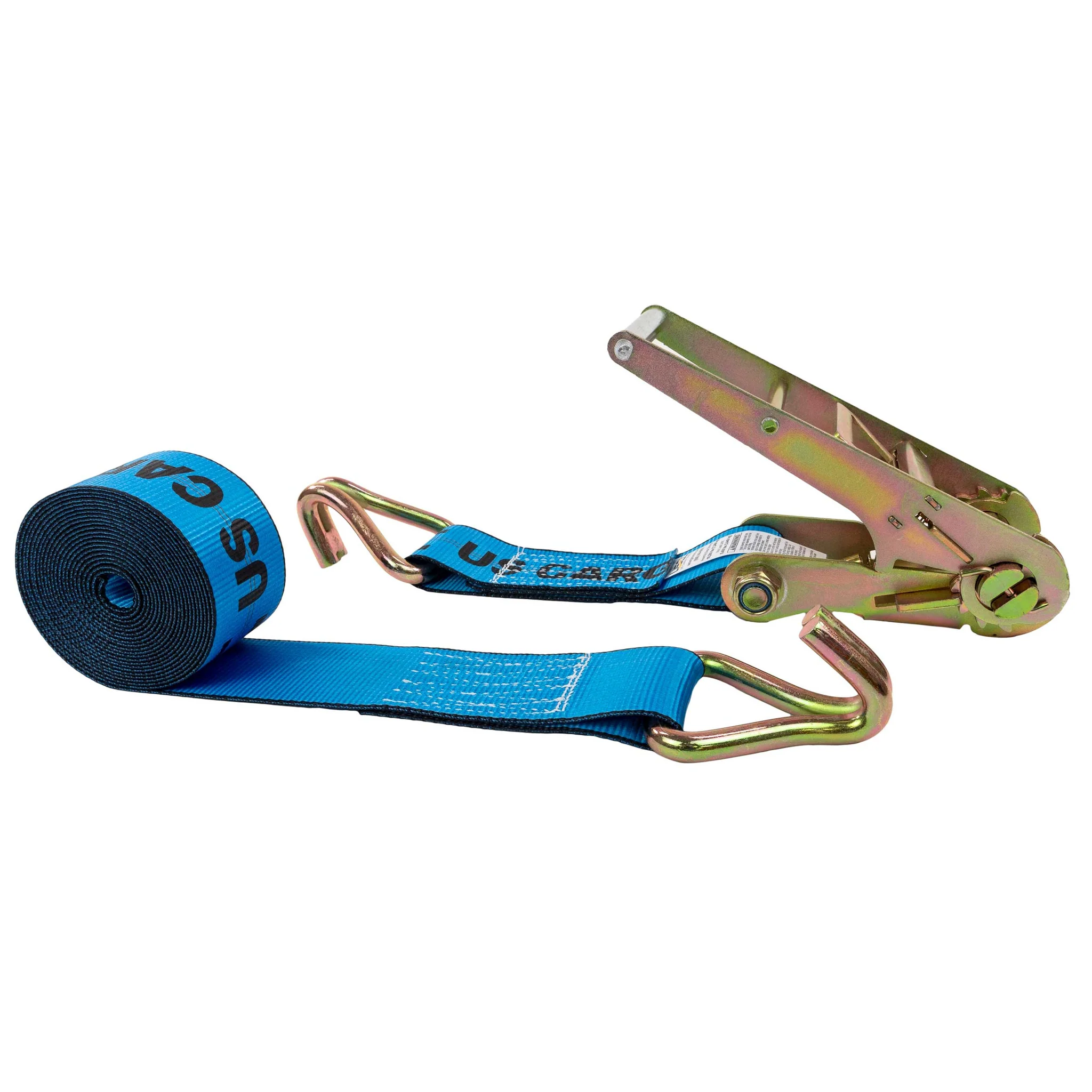 3" x 20' Ratchet Strap with Wire Hooks | Blue