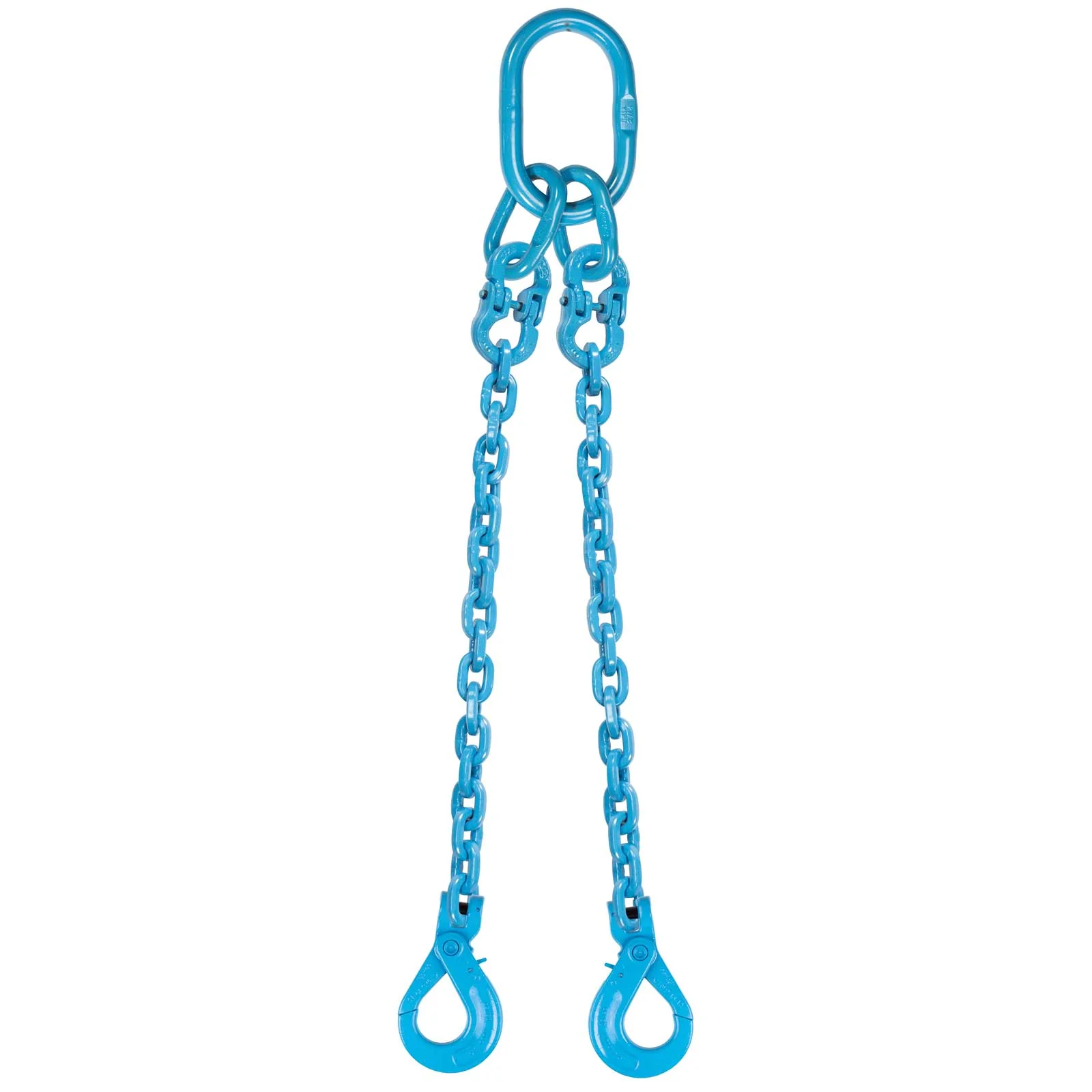 1/2" x 12' Pewag 2 Leg Chain Sling w/ Self-Locking Hooks - Grade 120