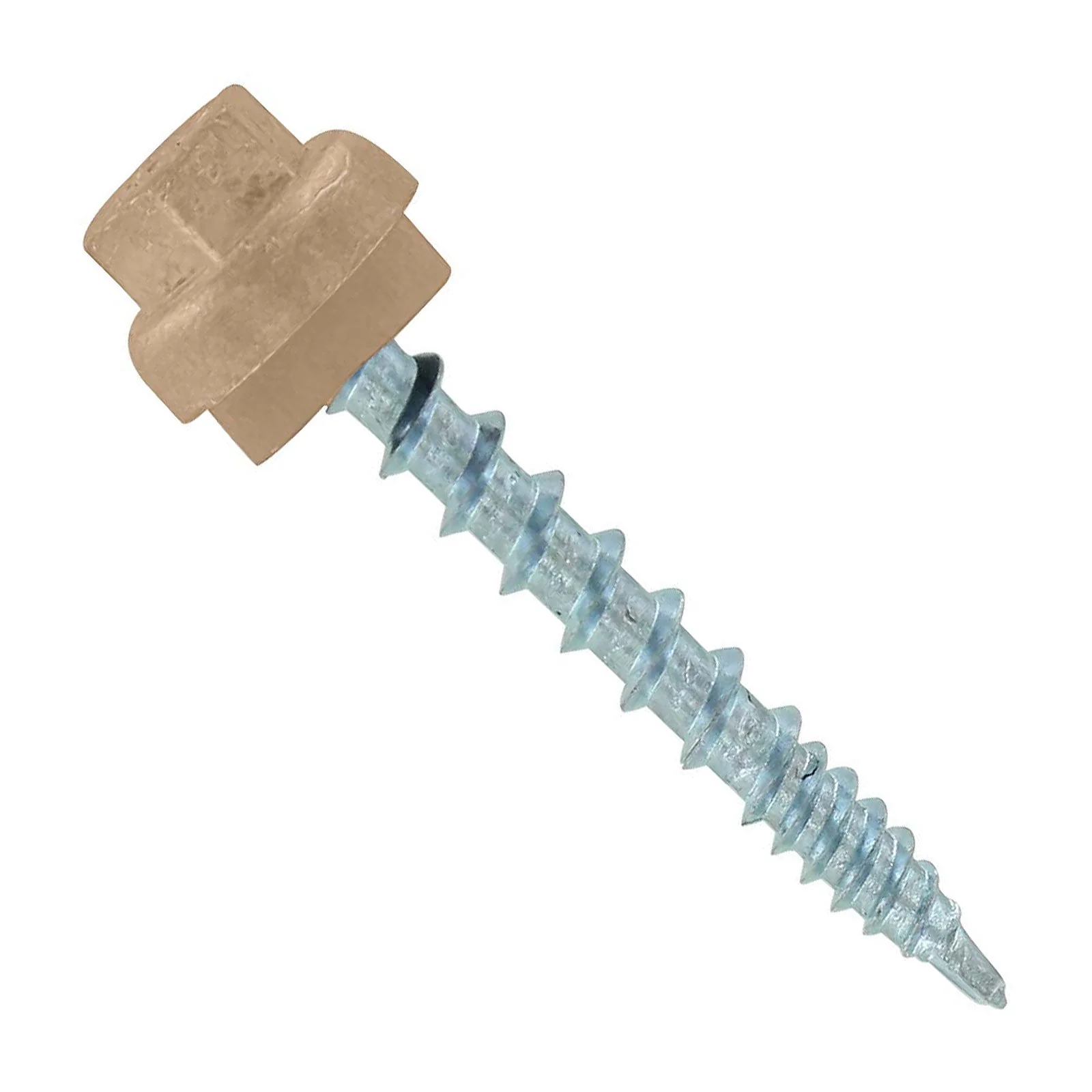 ST Fastening #10 x 1-1/2" ZXL Woodbinder Metal Roofing Screw - Tan, Pkg 250