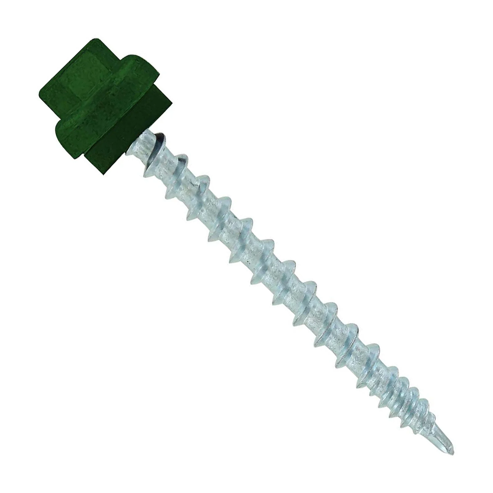 ST Fastening #10 x 2" ZXL Woodbinder Metal Roofing Screw - Forest Green, Pkg 250