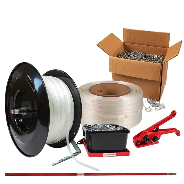 5/8" Composite Strapping Starter Kit - Forklift Dispenser