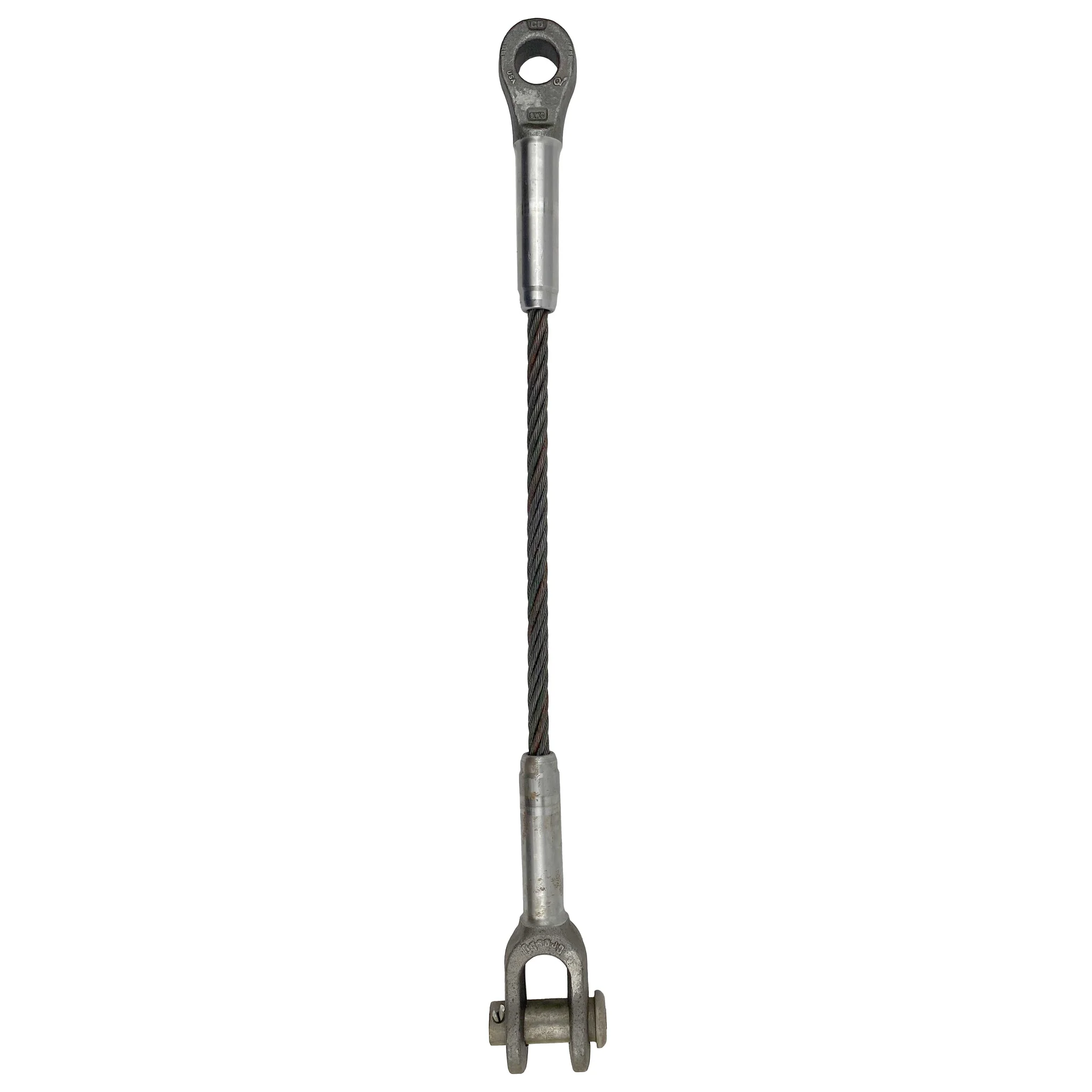 1/4" x 14' Open and Closed Swage Socket Wire Rope Sling